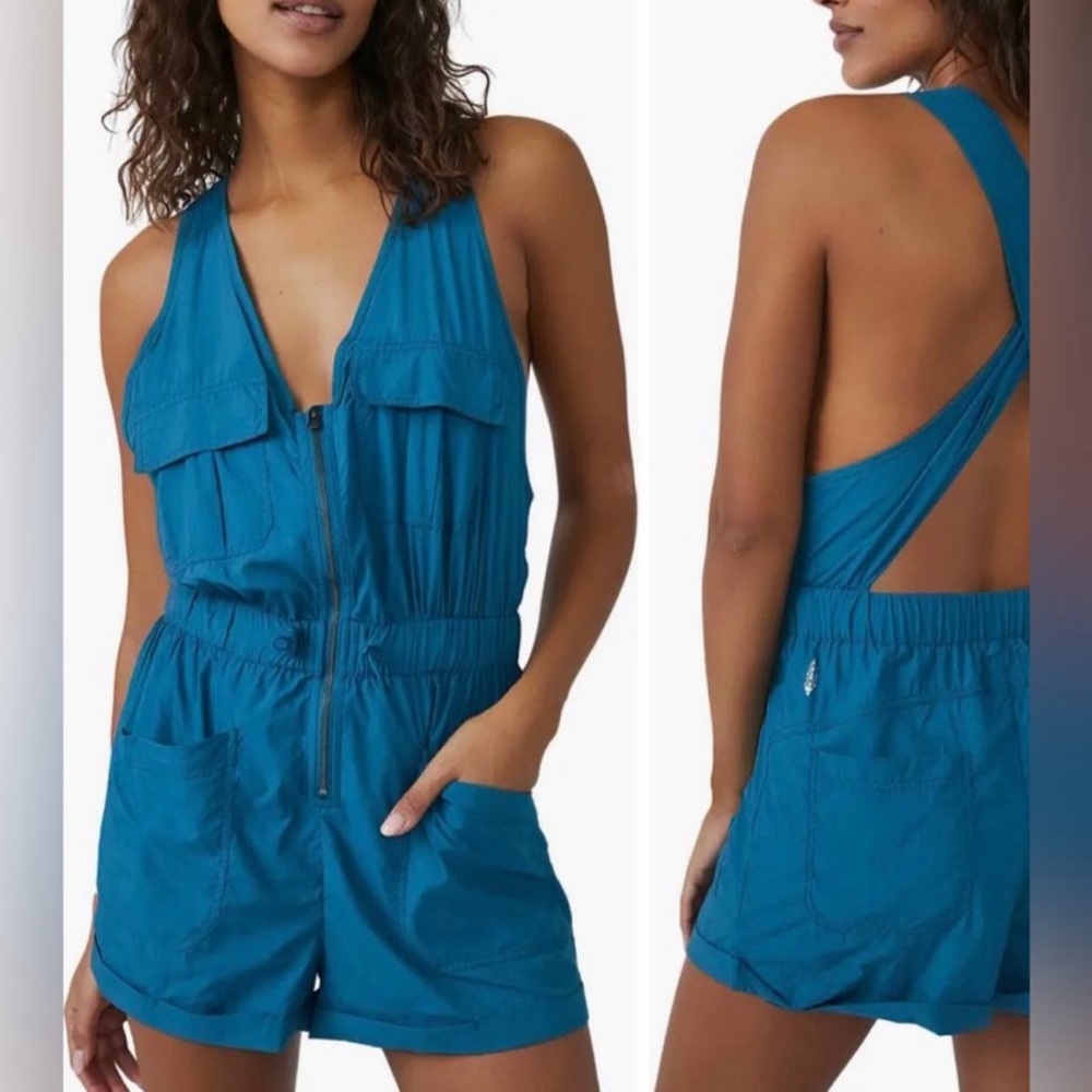 Free People Movement Back On Trek Romper - NWT